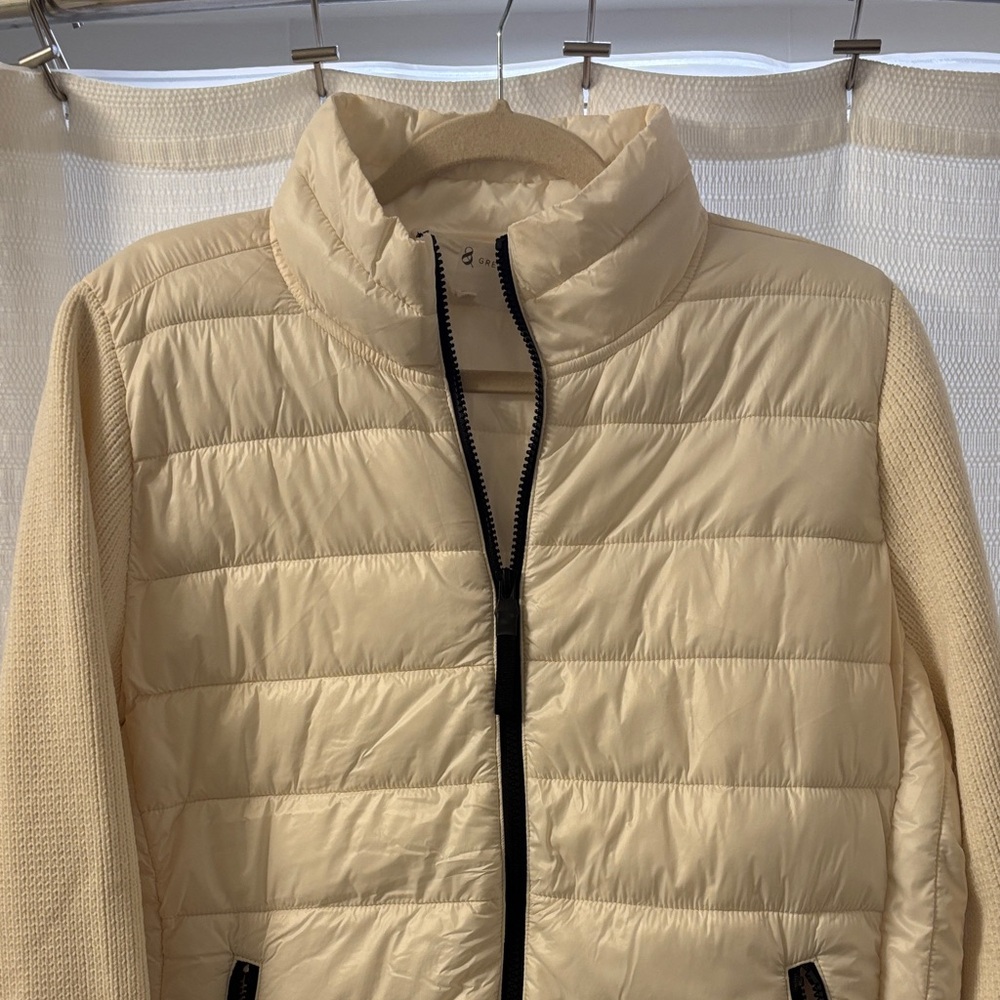 Lou & Grey Cream Puffer Jacket